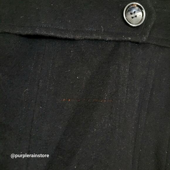 St Johns Bay Double Breasted Peacoat LP Wool Cashmere Blend Preppy Quiet Luxury - Picture 3 of 13